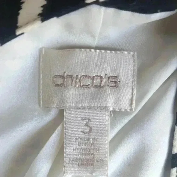 Chico's Stylish Black and White Women's Jacket - Picture 2 of 8